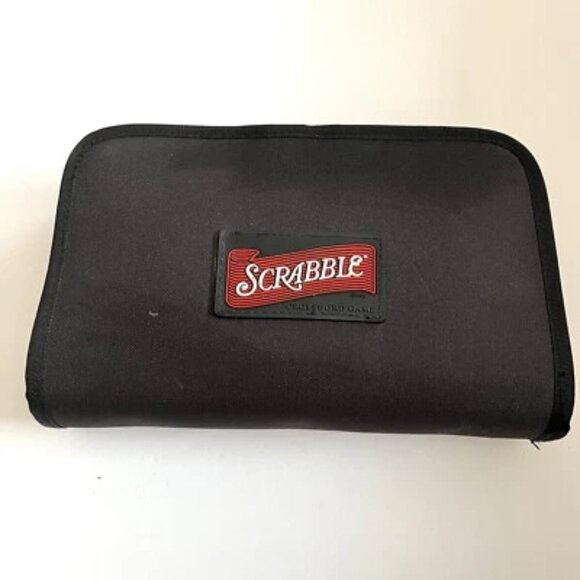 Scrabble Travel Folio Edition 2001 Hasbro Complete Tiles Zipped Case Snap On - Picture 1 of 4